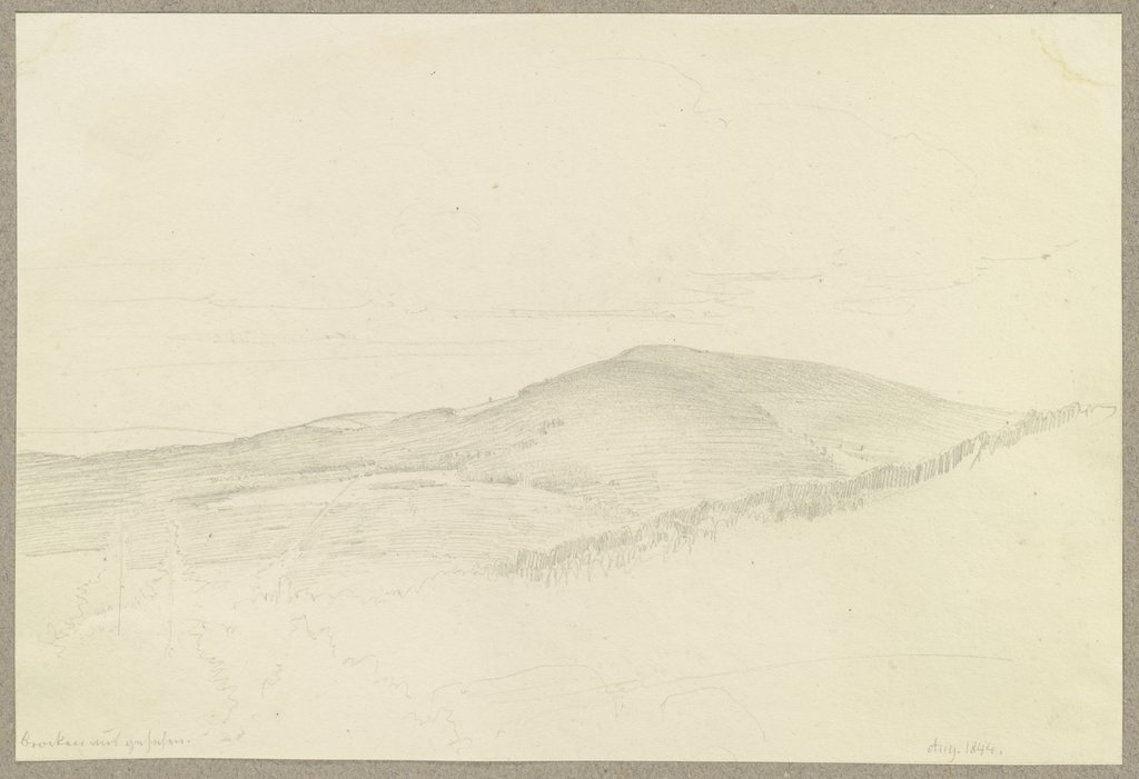 Blick vom Brocken über den Harz, Carl Theodor Reiffenstein