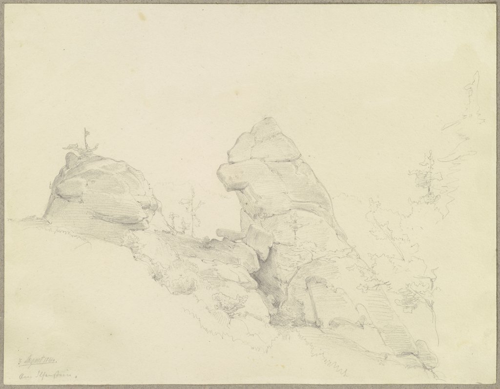 Rock formation, Carl Theodor Reiffenstein