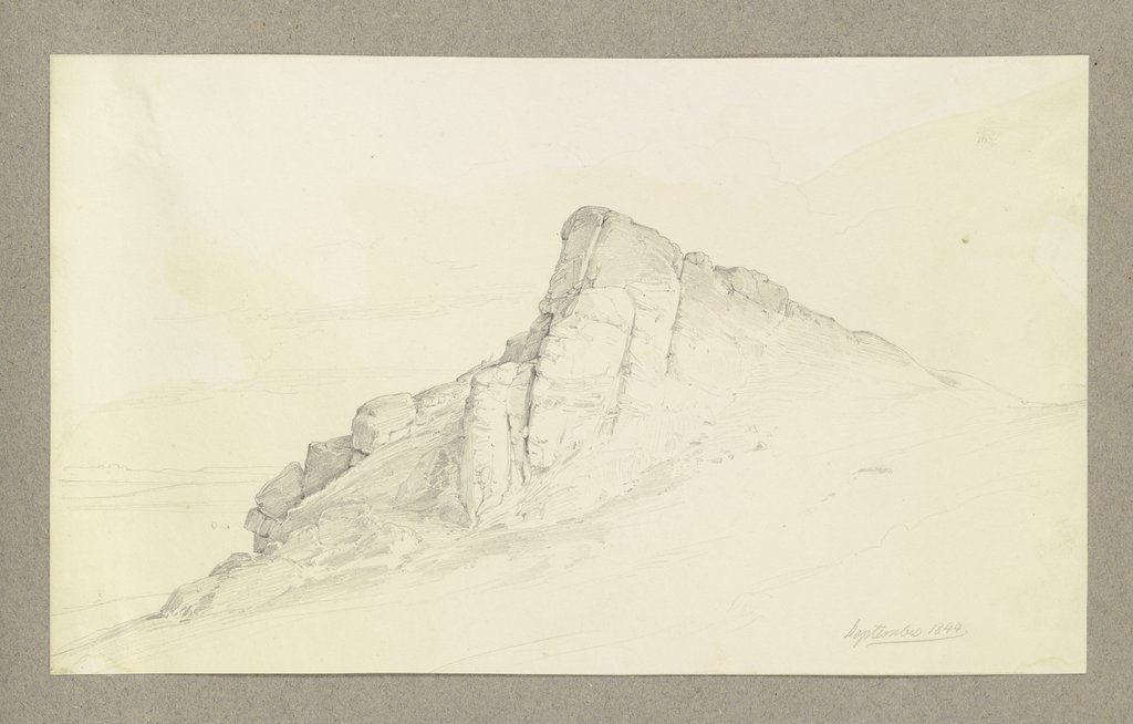 A rock promontory in the Harz, Carl Theodor Reiffenstein