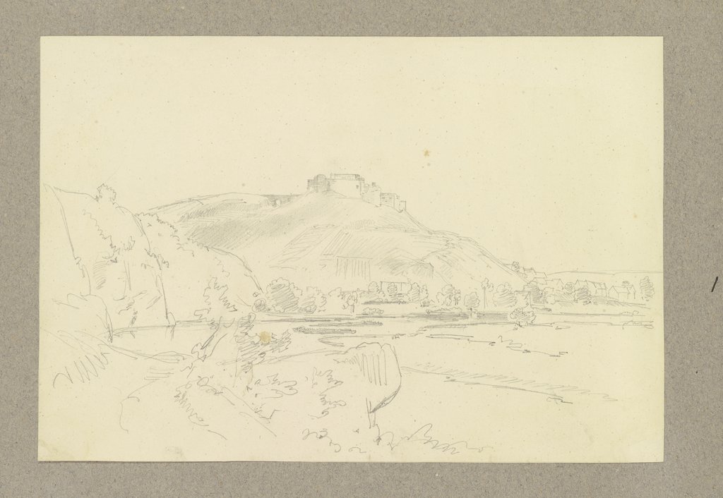 Nahe valley with Ebern castle, Carl Theodor Reiffenstein