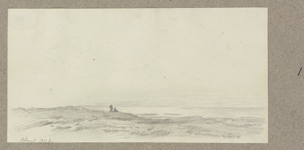 Dünenlandschaft bei Ostende, Carl Theodor Reiffenstein