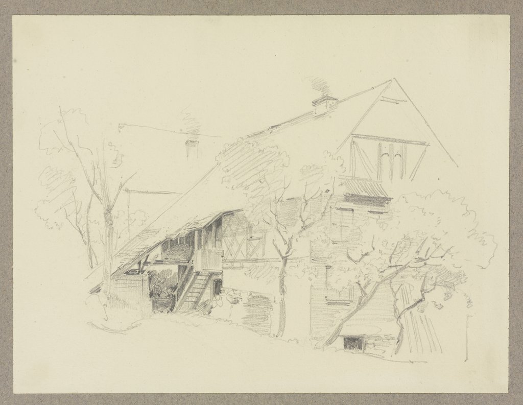 Farm house, Carl Theodor Reiffenstein