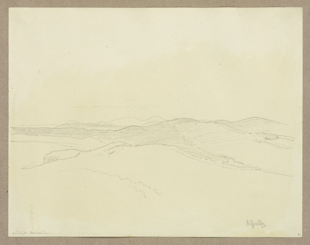 Blick von der Wartburg auf den Thüringer Wald, Carl Theodor Reiffenstein