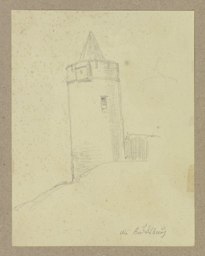 Turm der Burg Saaleck, Carl Theodor Reiffenstein