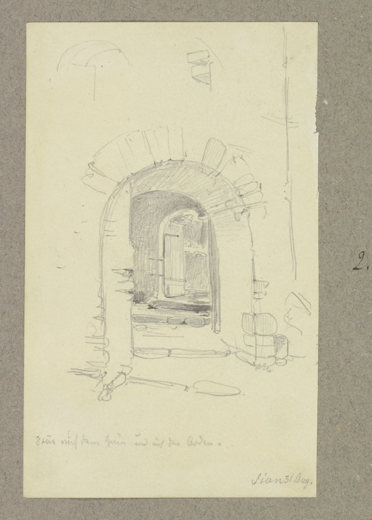 Gate in Sitten, Carl Theodor Reiffenstein