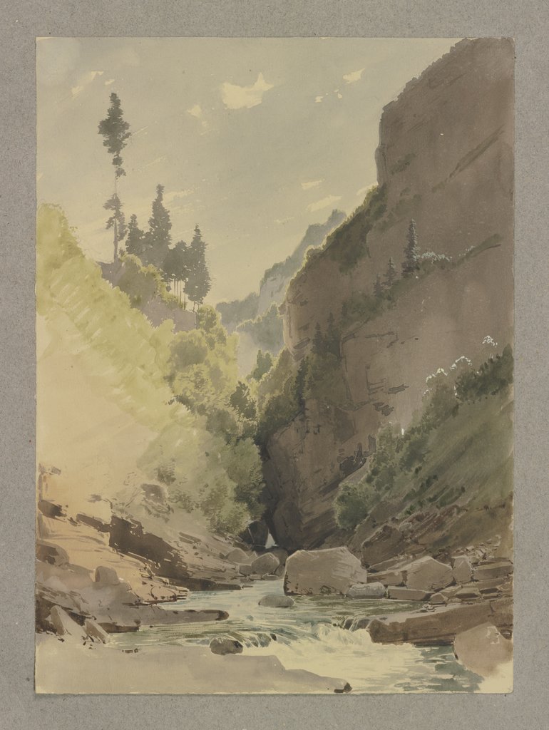 Mountain river, Carl Theodor Reiffenstein