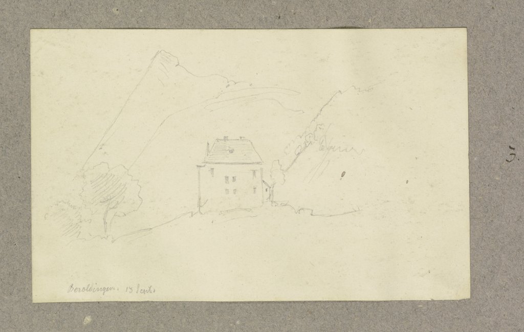 Small castle of Beroldingen, Carl Theodor Reiffenstein