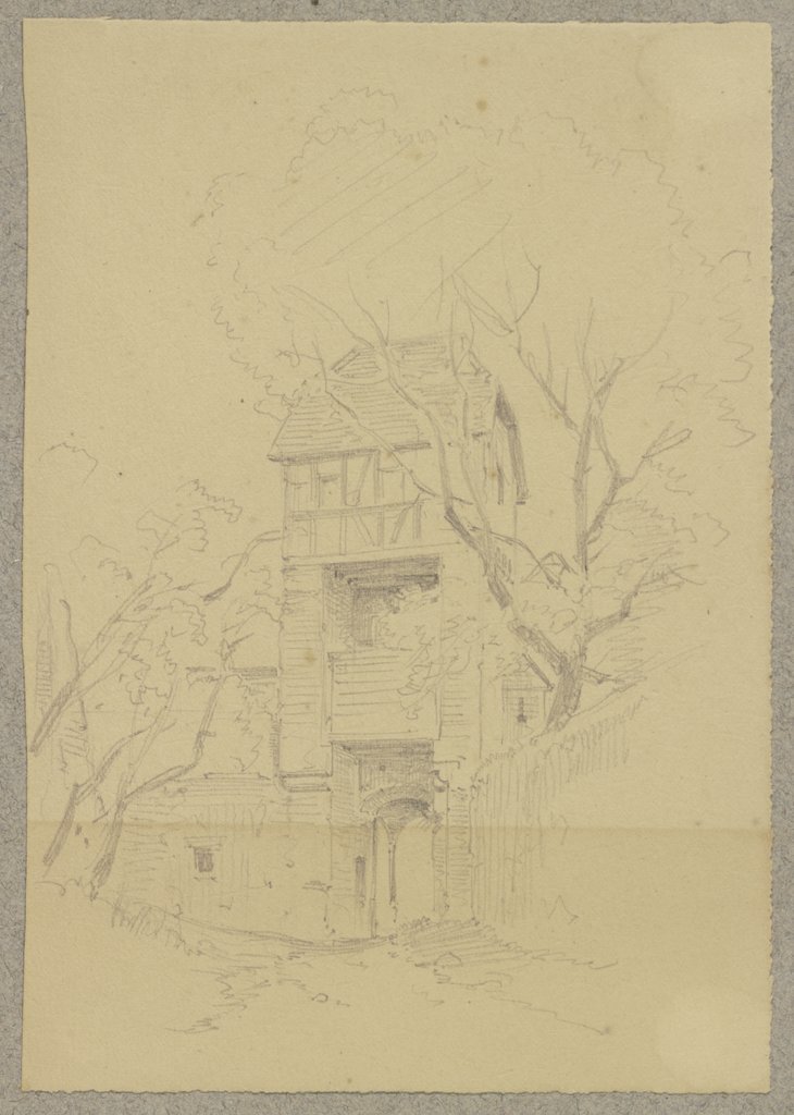 Gatehouse at Hornberg castle, Carl Theodor Reiffenstein