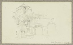 Eingang zur inneren Burg der Burg Guttenberg, Carl Theodor Reiffenstein
