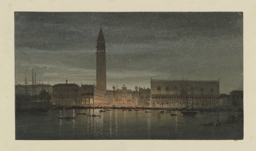 Saint Mark's Square by night, Carl Theodor Reiffenstein