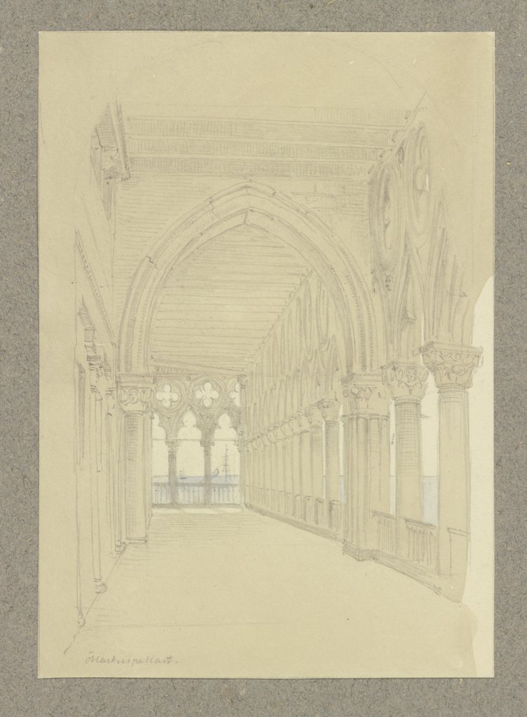 Loggia des Dogenpalastes, Carl Theodor Reiffenstein