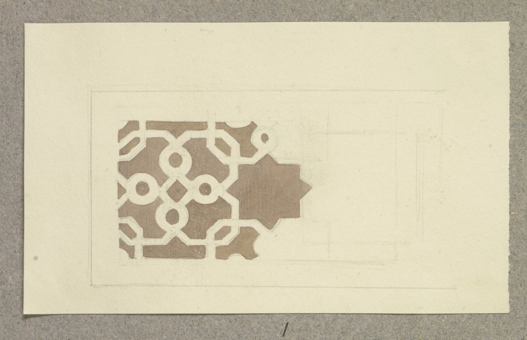 Ornament study, Carl Theodor Reiffenstein