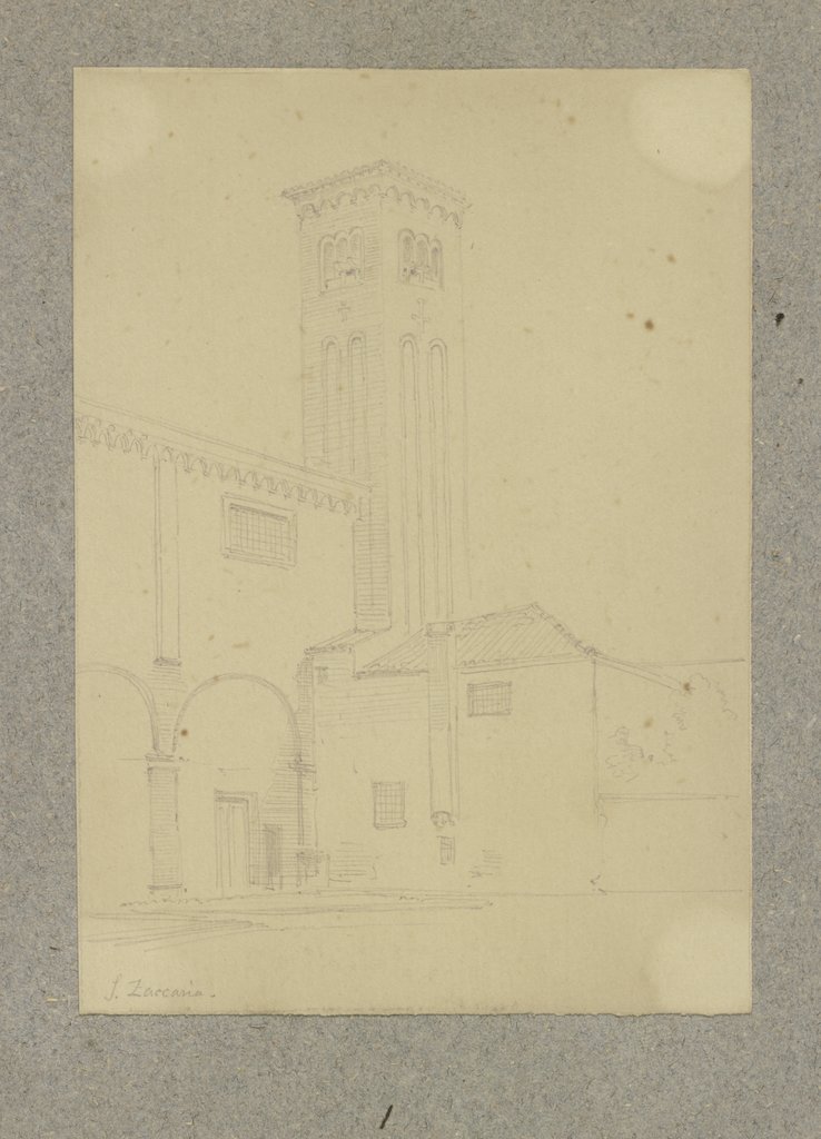 Campanile von S. Zaccaria in Venedig, Carl Theodor Reiffenstein