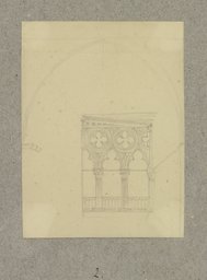 Detail der Loggia im Obergeschoss im Dogenpalast, Carl Theodor Reiffenstein