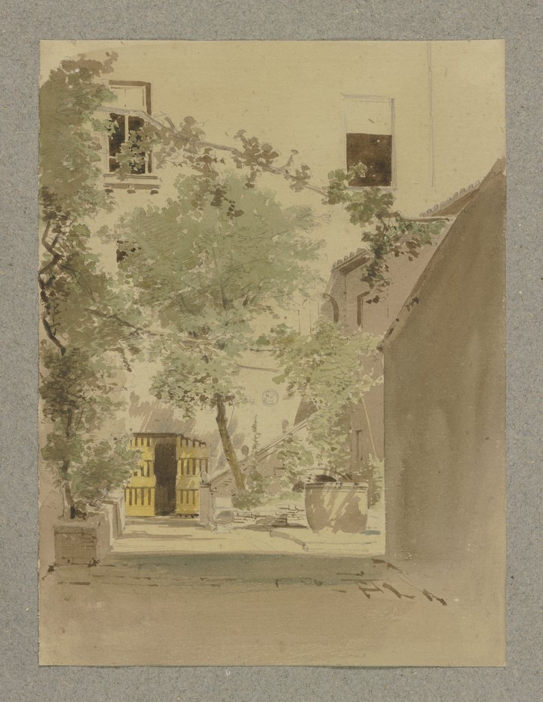 Inner courtyard, Carl Theodor Reiffenstein