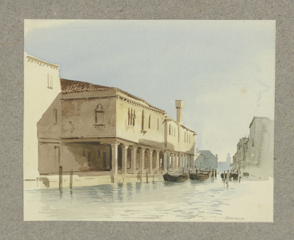 Channel section in Murano, Carl Theodor Reiffenstein