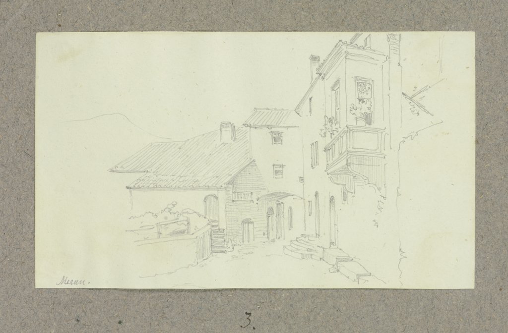 Straßenzug in Meran, Carl Theodor Reiffenstein