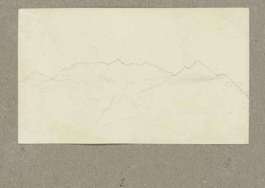 Mountain range, Carl Theodor Reiffenstein