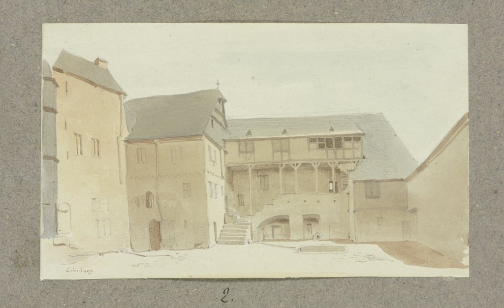 Innenhof der Burg Limburg, Carl Theodor Reiffenstein