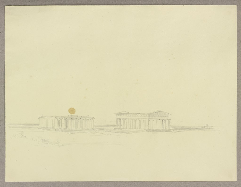 Heraion und der sogenannte Poseidontempel in Paestum, Carl Theodor Reiffenstein