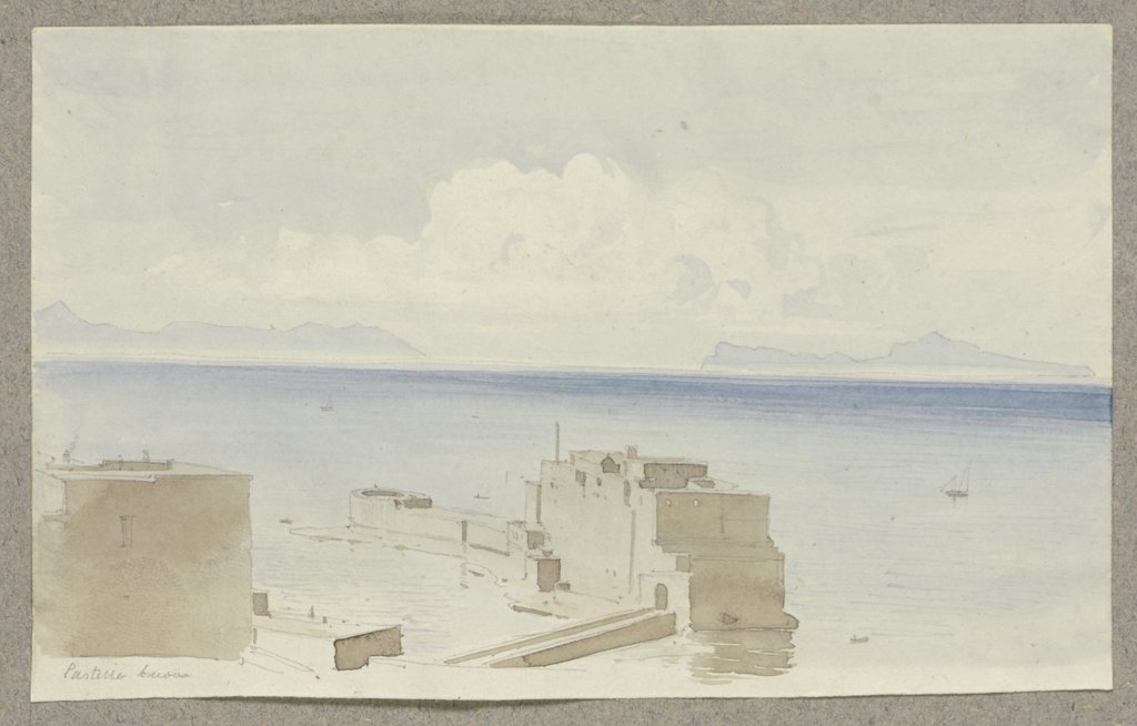 Das Castel dell’Ovo in Neapel, Carl Theodor Reiffenstein