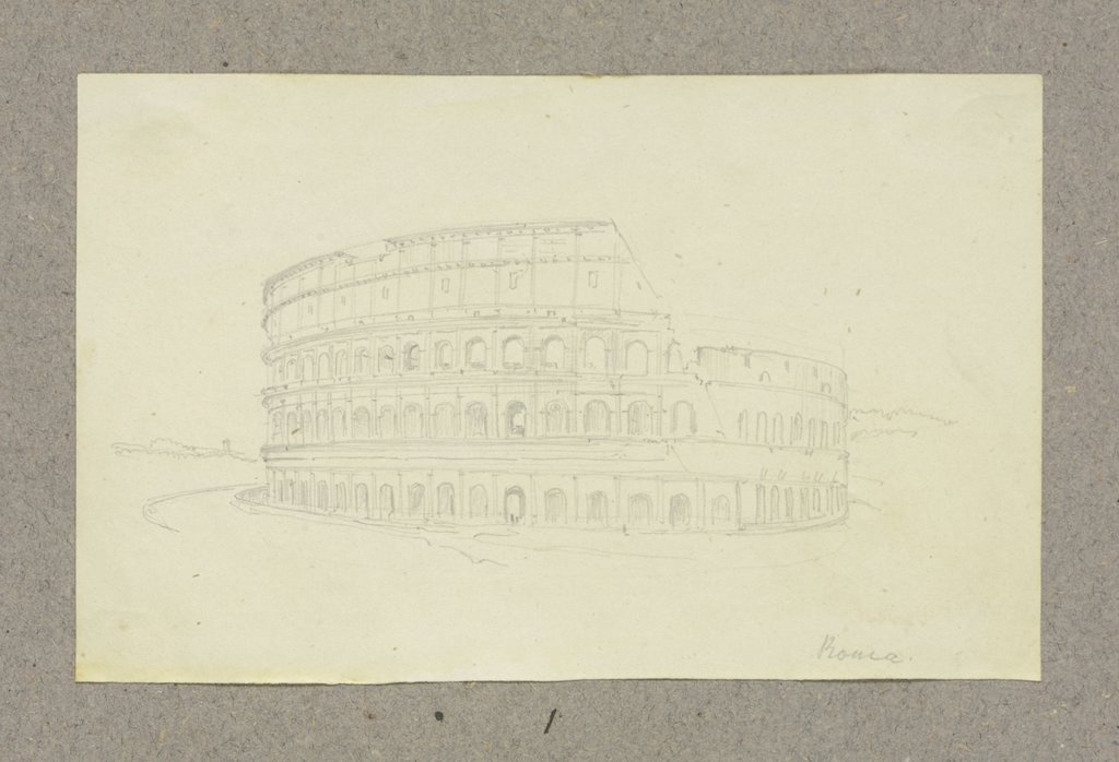 The colosseum in Rome, Carl Theodor Reiffenstein