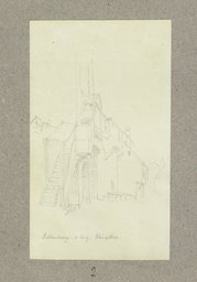 Treppenaufgang zum Klingentor in Rothenburg, Carl Theodor Reiffenstein