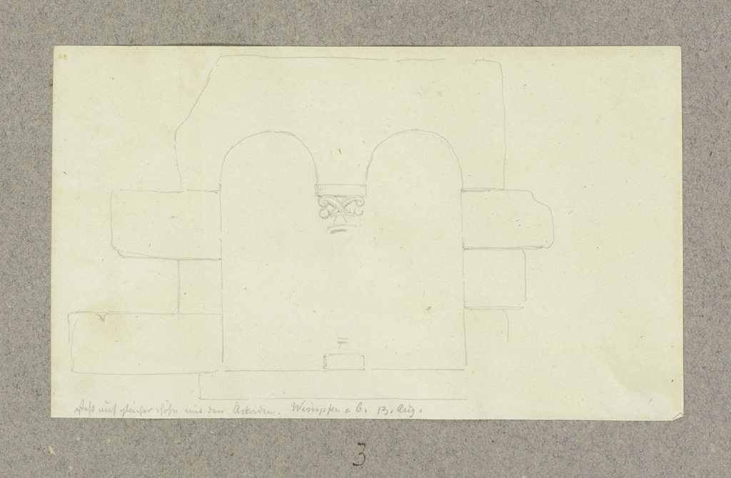 Biforium der Kaiserpfalz Wimpfen, Carl Theodor Reiffenstein