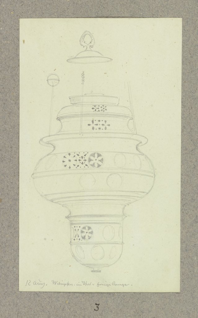 Hängelampe in Wimpfen, Carl Theodor Reiffenstein