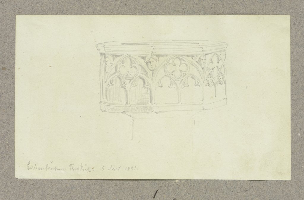 Taufstein der Stadtkirche Babenhausen, Carl Theodor Reiffenstein