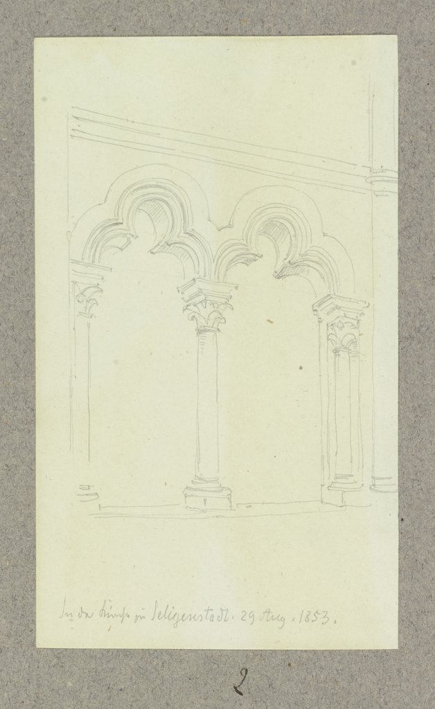 Bogenstellung in St. Marcellinus und Petrus in Seligenstadt, Carl Theodor Reiffenstein