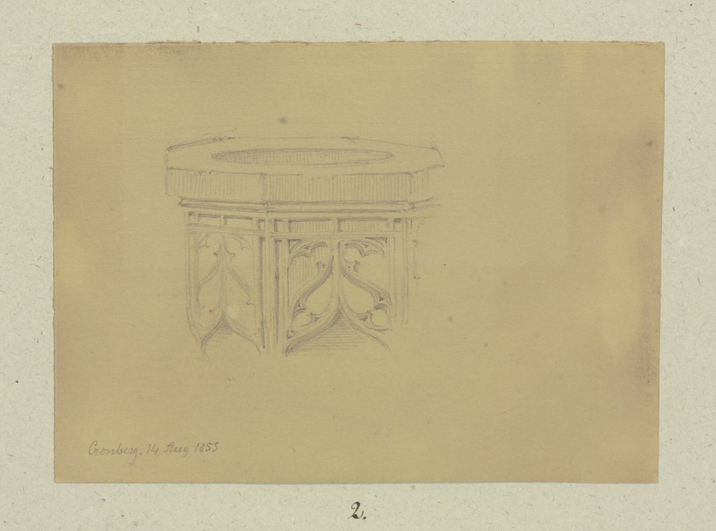 Baptismal font, Carl Theodor Reiffenstein