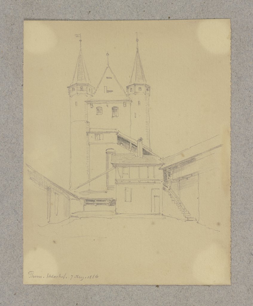 Innenhof von Schloss Thun, Carl Theodor Reiffenstein