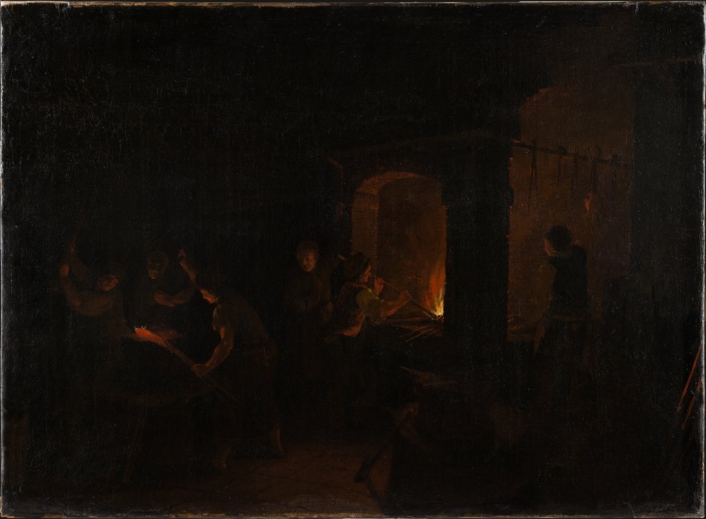 Interior of a Forge, J. Reichenbach;   ?