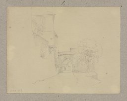 Gasse unterhalb von Schloss Braunfels, Carl Theodor Reiffenstein