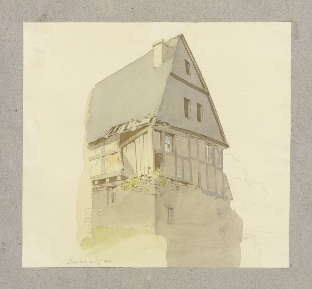 Fachwerkhaus in Oberwesel, Carl Theodor Reiffenstein