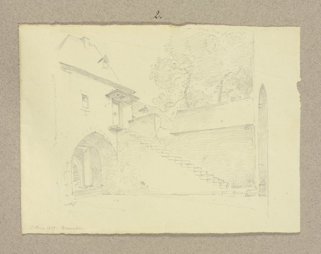 Innenhof auf Schloss Braunfels, Carl Theodor Reiffenstein