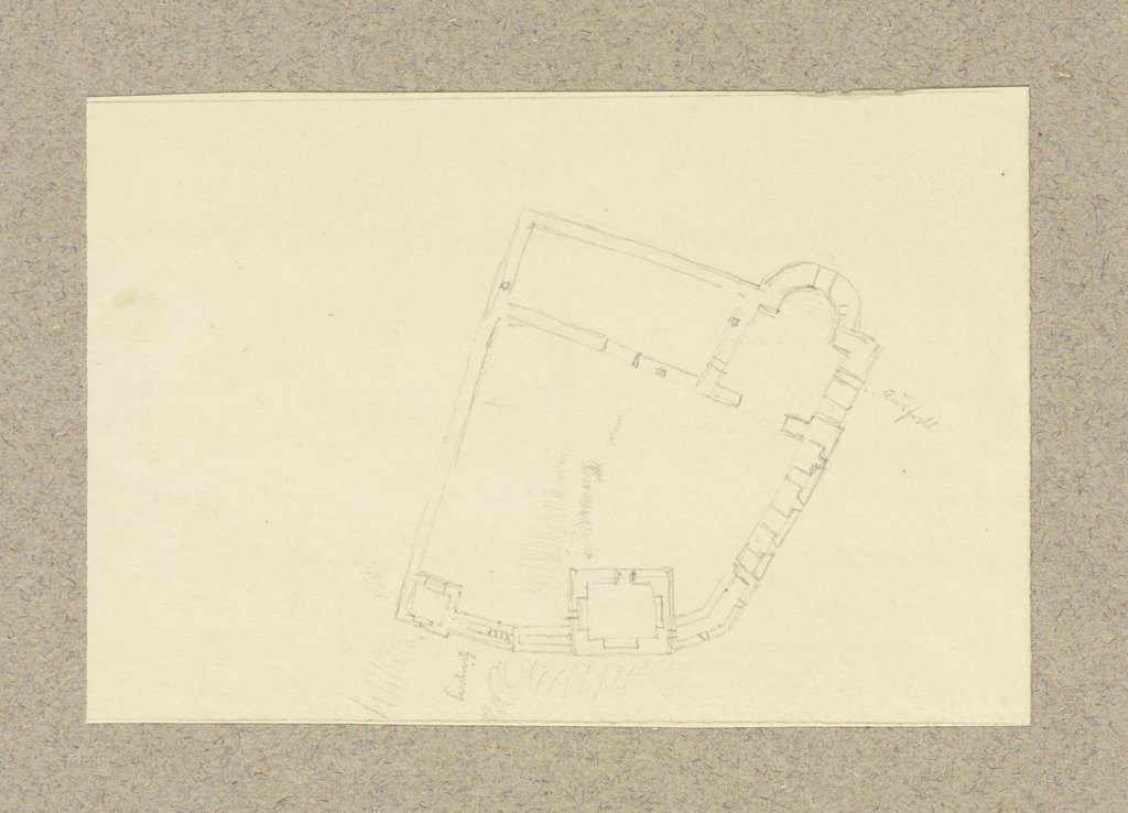 Grundriss von Burg Freienfels, Carl Theodor Reiffenstein