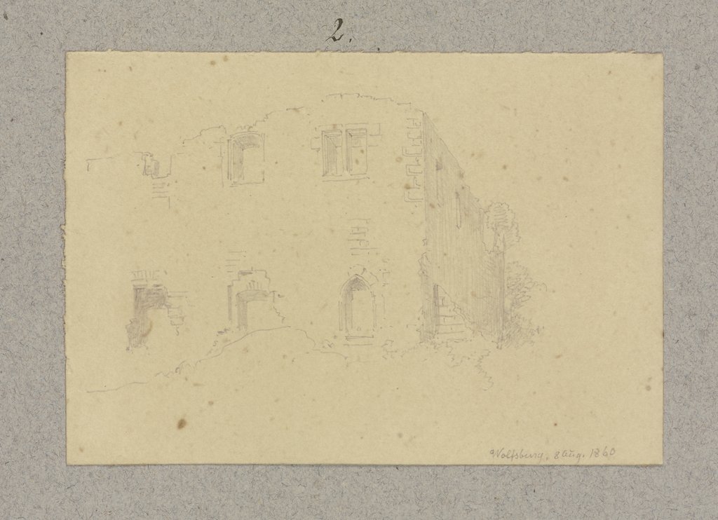 Die Wolfsburg bei Neustadt an der Weinstraße, Carl Theodor Reiffenstein