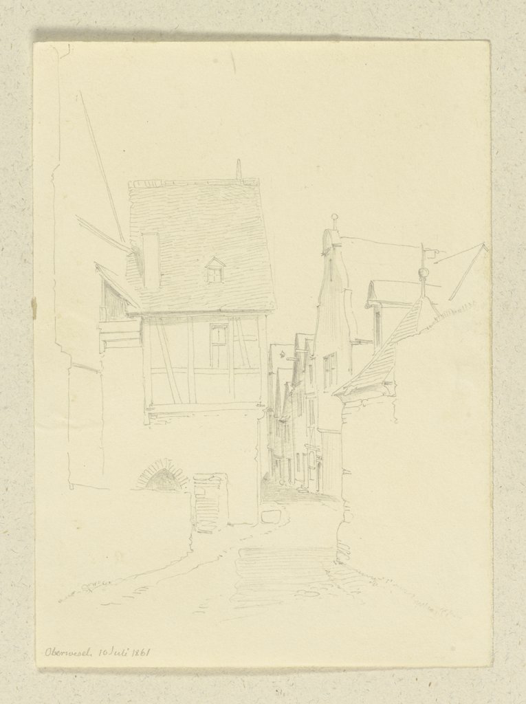 Street in Oberwesel, Carl Theodor Reiffenstein