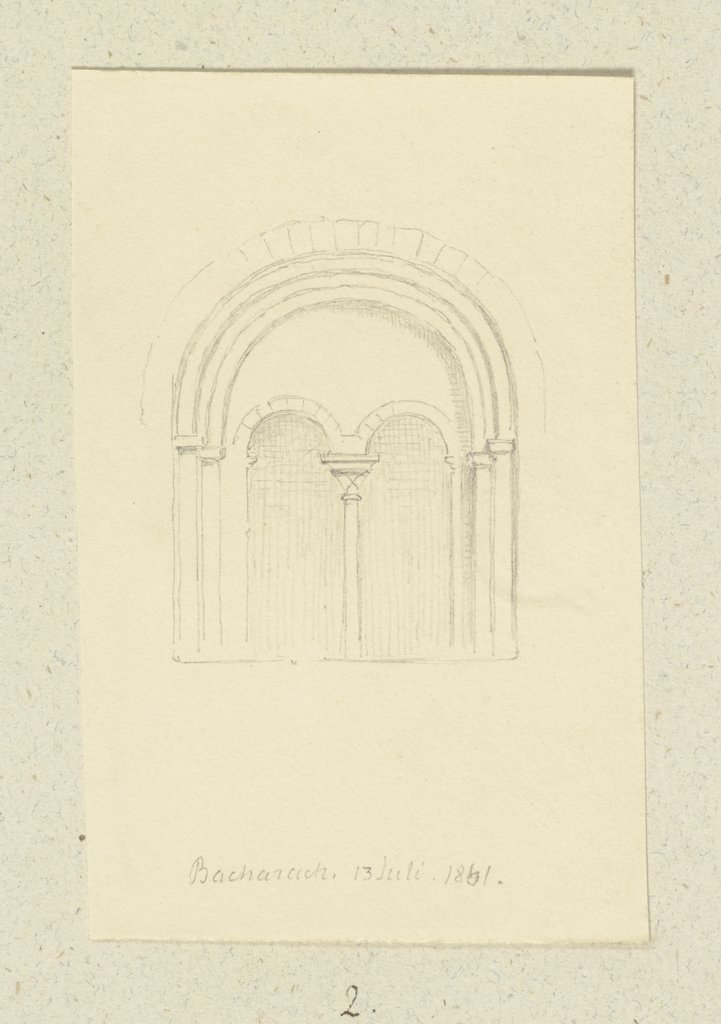 Romanisches Biforium in Bacharach, Carl Theodor Reiffenstein