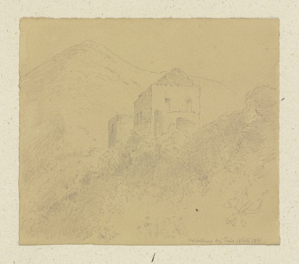 Wildburg near Treis, Carl Theodor Reiffenstein