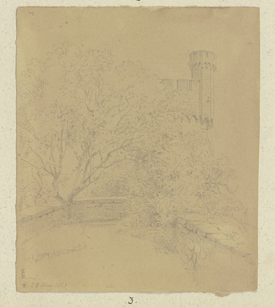 A castle, Carl Theodor Reiffenstein