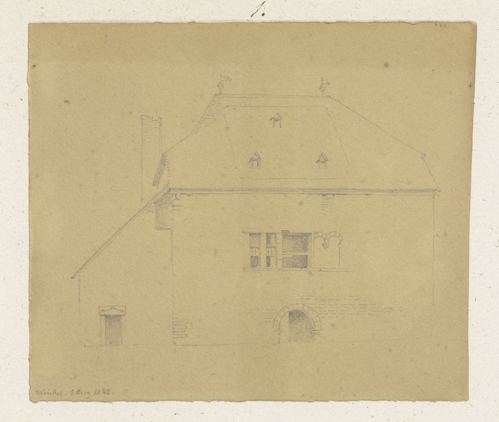 Old stone house in Winkel, Carl Theodor Reiffenstein