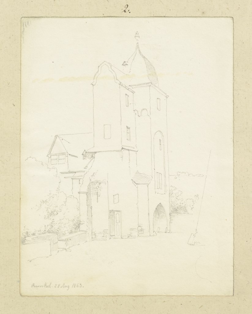 Barbican in Runkel, Carl Theodor Reiffenstein