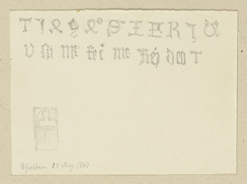 Inscriptions in Schotten, Carl Theodor Reiffenstein