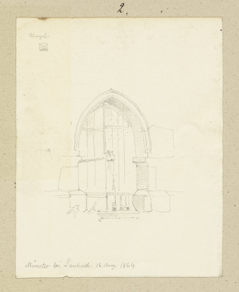 Portal der Kirche in Münster bei Laubach, Carl Theodor Reiffenstein