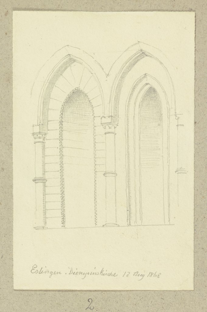 Biforium von St. Dionys in Esslingen, Carl Theodor Reiffenstein