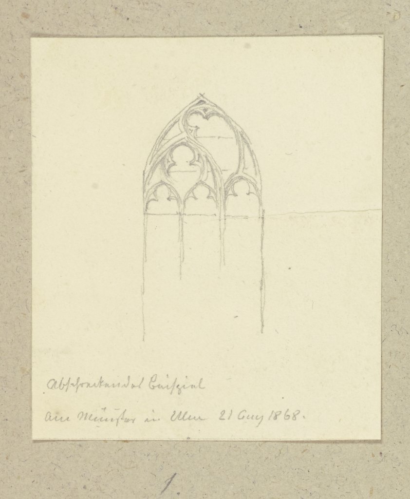 Maßwerkfenster am Ulmer Münster, Carl Theodor Reiffenstein