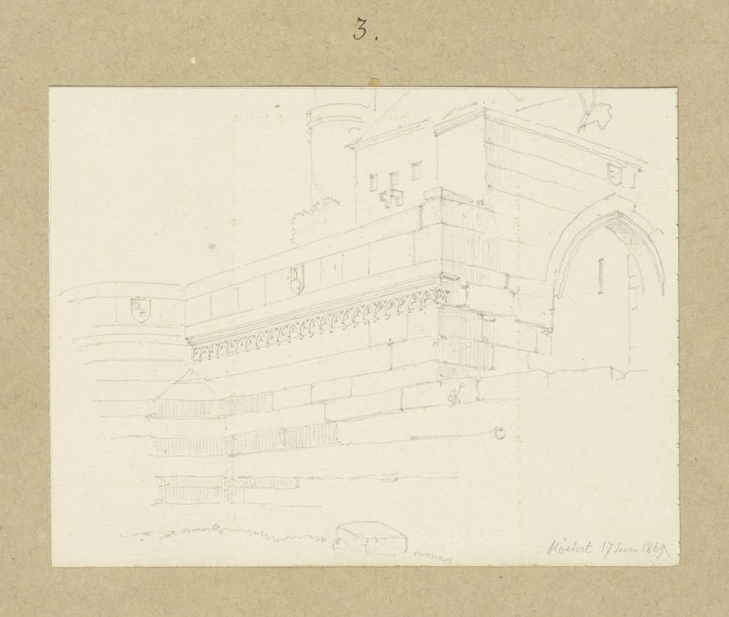 Stadtmauer von Höchst und das Höchster Schloss, Carl Theodor Reiffenstein